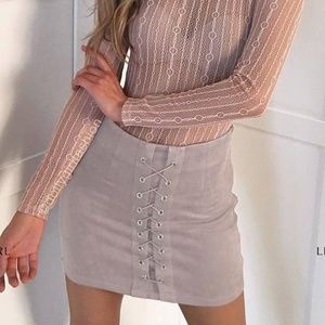 Seek The Label Lace Up Skirt